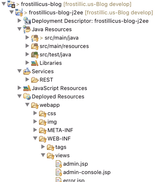 Java and JSP resources in the blog